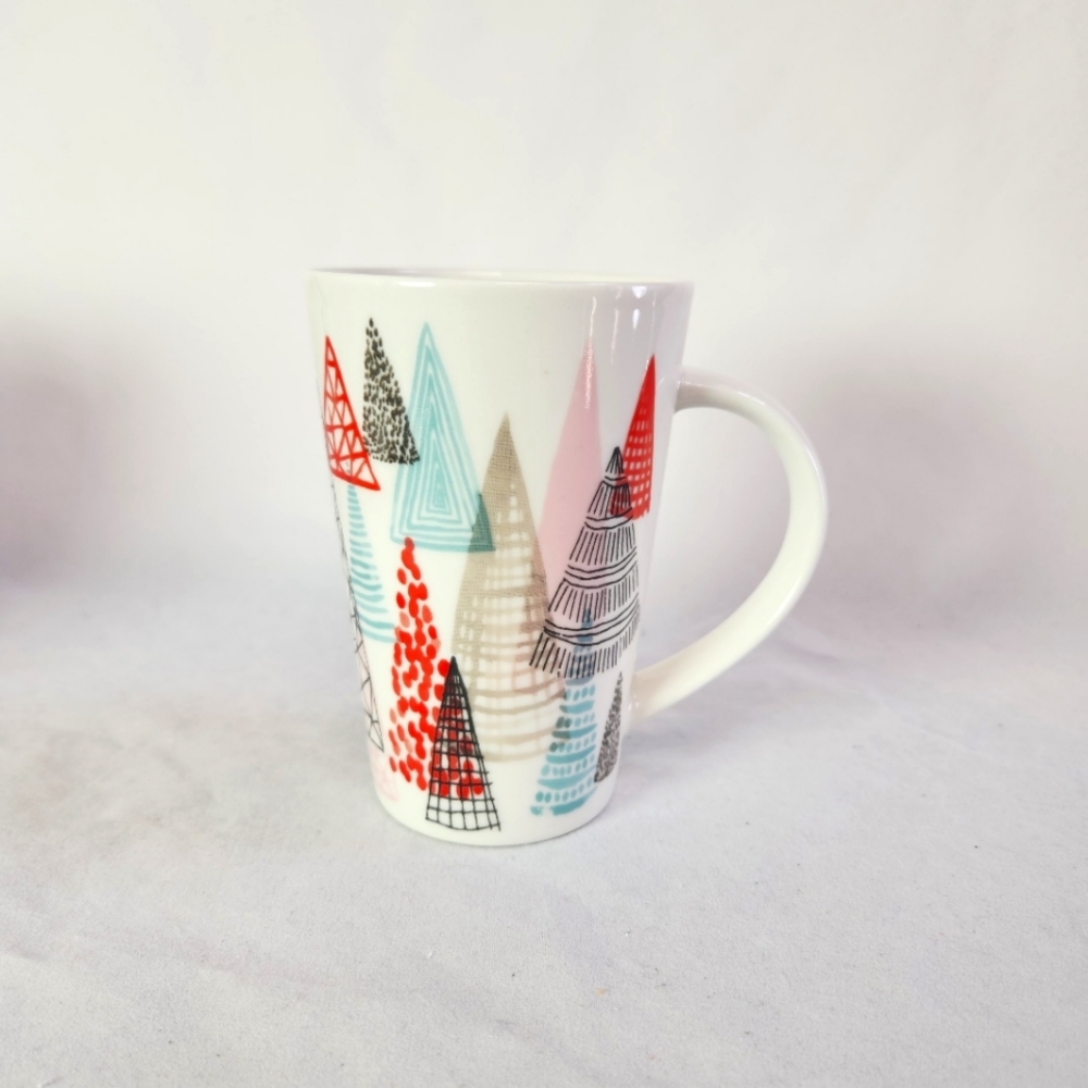 Starbucks Abstract Tree Coffee Mug Modern Christmas Holiday Cup